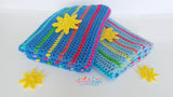 Crochet sun applique pattern