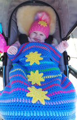 Rainbow blanket crochet pattern