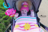 Razzle Dazzle baby blanket crochet pattern