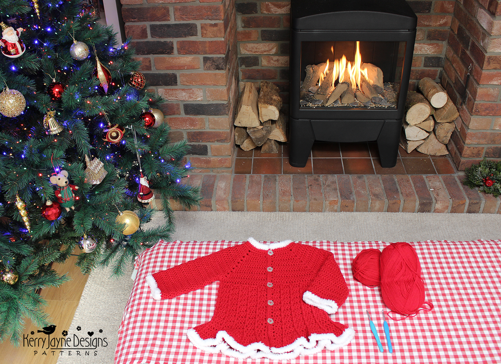 Santa Bell Coat Crochet Pattern UK – Kerry Jayne Designs Ltd