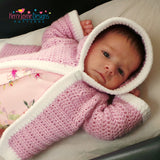 Hooded Baby Jacket crochet pattern