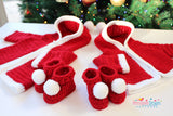 Baby Christmas cardigan crochet pattern