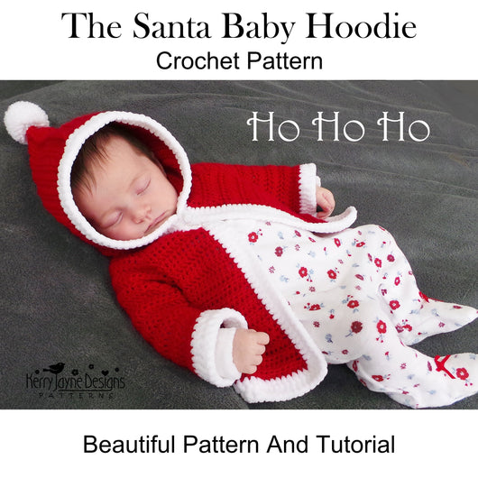 Santa Baby Hoodie Crochet Pattern