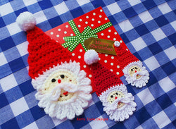 Santa applique crochet pattern