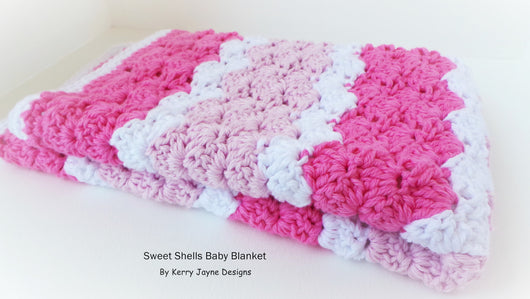 Baby Girl Crochet Blanket Pattern - Daisy Cottage Designs
