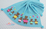 Teddy Bear Blanket crochet Pattern
