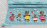 Teddy Applique Blanket Crochet Pattern