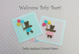 Teddy bear motive pattern