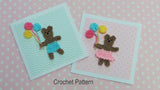 Teddy bear motive crochet pattern