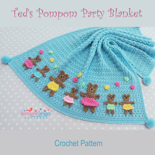 Crochet baby blanket pattern Teddies