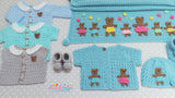 Teddy applique crochet pattern