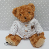 Teddy in a cardigan crochet pattern