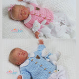 Baby Cardigan and Waistcoat crochet pattern