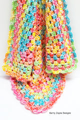 Crochet Granny square blanket pattern