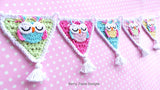 Owl Garland pattern